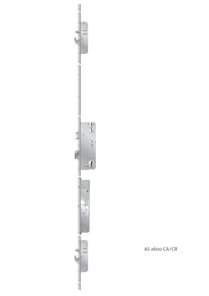 KFV Selbstverriegelnde-Mehrfachverriegelung GEN AS2600SLEB, 10/92 mm, kantig, Edelstahl