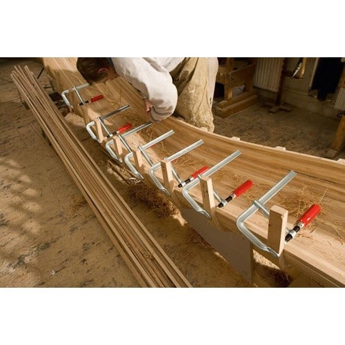 BESSEY Ganzstahlschraubzwinge GZ Spann-W.250mm A.120mm Holzgriff BESSEY