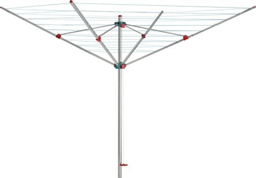 BLOME Wäschespinne Alustar H.188cm Kantenlänge 188cm Rohr-D.40mm Alu.BLOME
