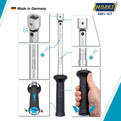HAZET Drehmomentschlüssel 6291-1CT 20-120 Nm 14x18mm HAZET