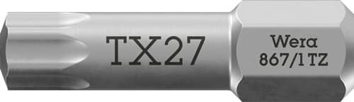 WERA Bit 867/1 TZ 1/4 Zoll T 27 L.25mm Torsionszone,zähh.WERA