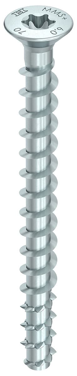 HECO MULTI-MONTI-plus F 7,5 x 45, Senkkopf, T-Drive, verzinkt blau, A2K