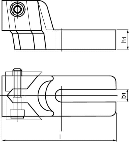 AMF Tiefspannbacke Maxi-Bulle,Nr. 6494 22/24/28/30/32/36mm AMF