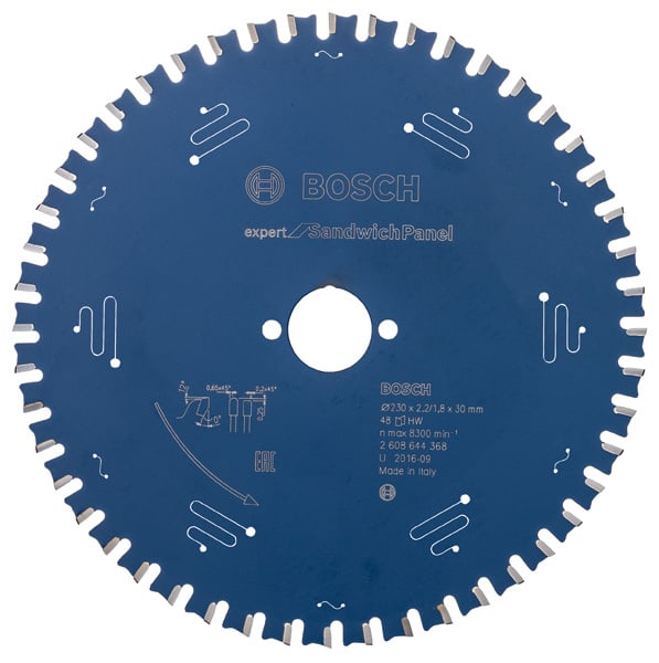 BOSCH Kreissägeblatt Expert for Sandwich Panel, 230 x 30 x 2,0 mm, 48