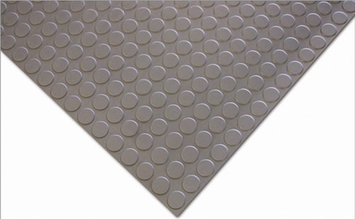 COBA Arbeitsplatz-Bodenbelag Zuschnitt B1200xS4,5mm grau NBR-Gummi COBAdot