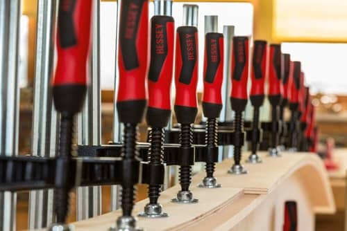 BESSEY Temperguss-Schraubknecht TGK-2K Spann-W.1500mm A.120mm 2K-Griff 35x11mm BESSEY