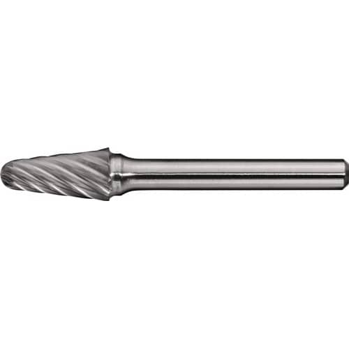 TECWERK Frässtift KEL INOX D.8mm Kopf-L.20mm Schaft-D.6mm HM Verz.Normal,fein TECWERK