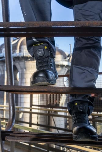 BAAK Sicherheitsstiefel Alexander Gr.38 W.11 schwarz/gelb S3S FO HRO LG SC SR ESD