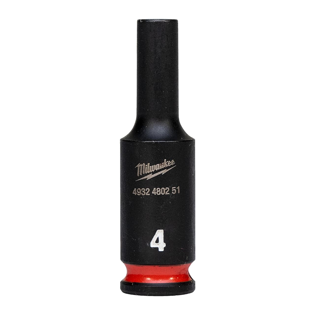 MILWAUKEE 4 x 50 mm SHOCKWAVE Schlagnuss 1/4" lang