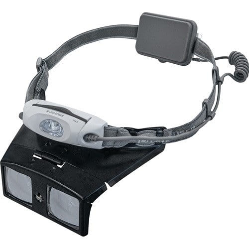 SCHWEIZER Kopfbandlupenset Tech-Line Vergr. 2x,2,5x,3x LED Schweizer
