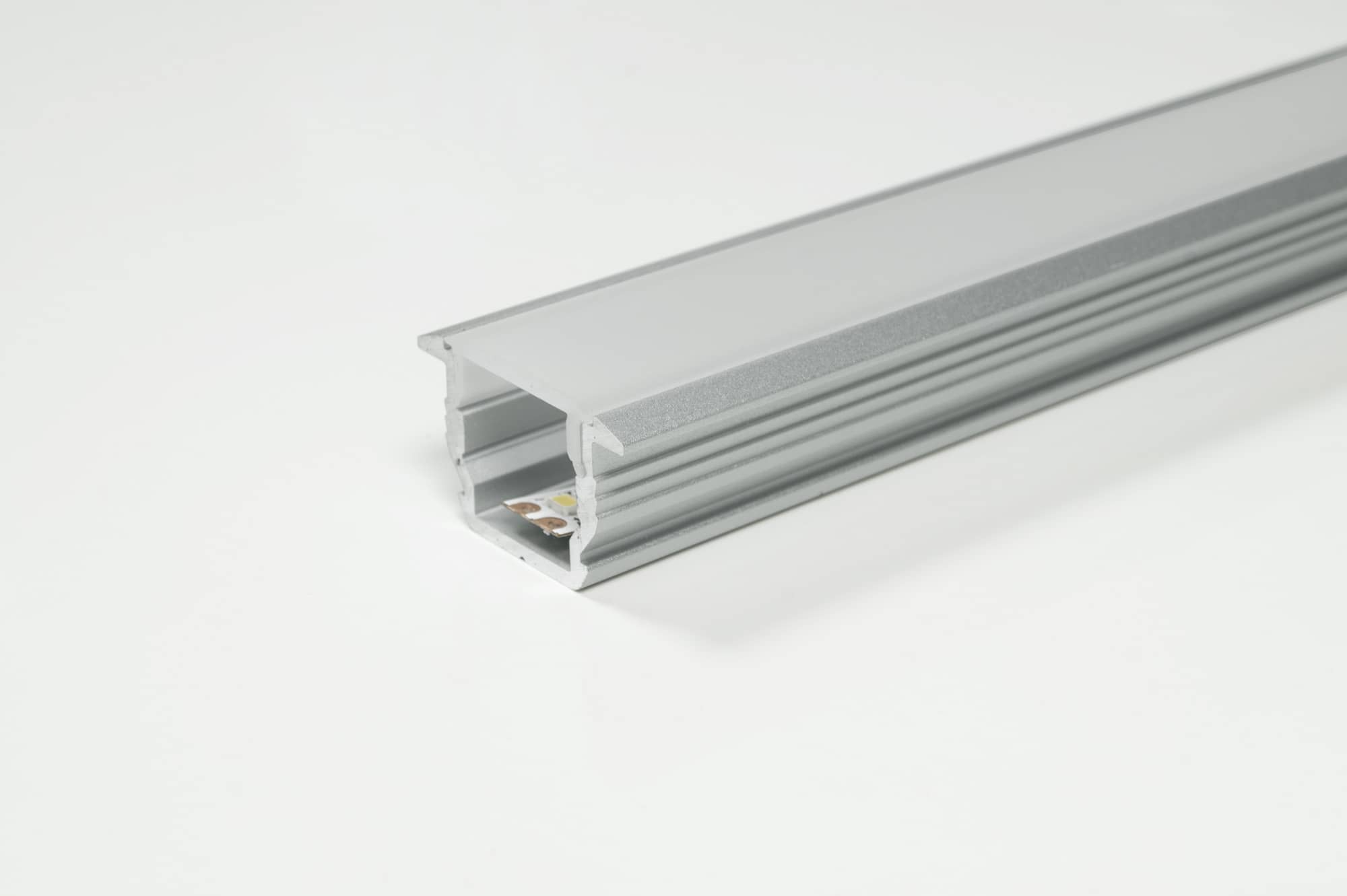 L&S LED Leuchtenprofil Manila IV Einbau 22x14x2500 mm Aluminium EV1