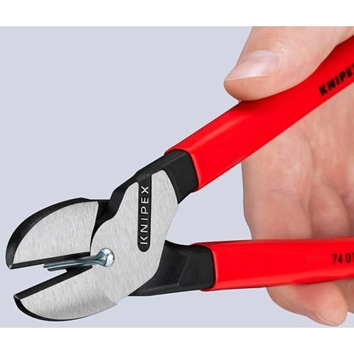 KNIPEX Kraftseitenschneider L.250mm pol.Form 0 Ku.-Überzug KNIPEX