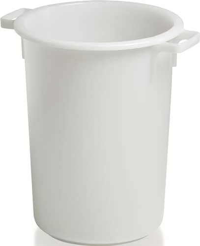 CRAEMER Kunststoffbehälter rd.50l HD-PE weiß D420xH540mm m.Außengriff CRAEMER
