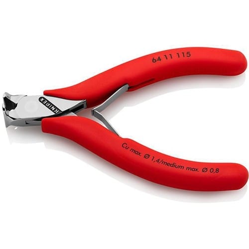 KNIPEX Elektronikvornschn.L.115mm Form 1 Facette nein spiegelpol.Ku.-Überzug KNIPEX