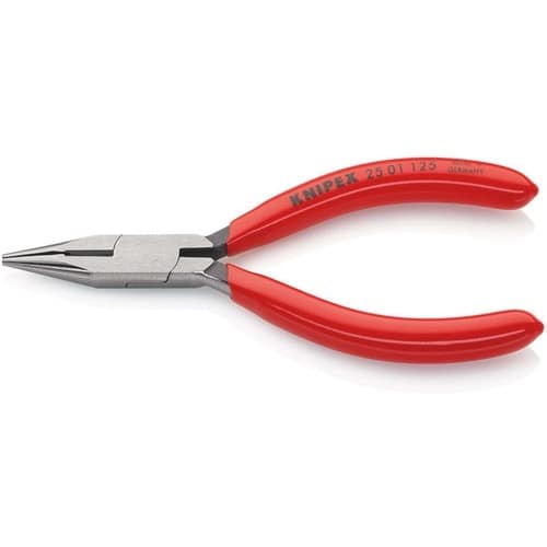 KNIPEX Flachrundzange L.125mm flach/rund ger.pol.Ku.-Überzug KNIPEX