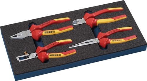 TECWERK Werkzeugmodul 4-tlg.1/3-Modul VDE-Zangensatz TECWERK