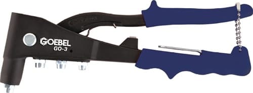GOEBEL Handblindnietsetzgerät GO-3 L.275mm Arbeitsber.2,4-4,8mm m.Öffungsfeder GOEBEL