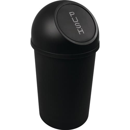 HELIT Abfallbehälter H490xØ253mm 13l schwarz HELIT