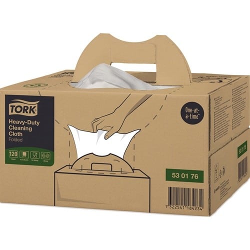 TORK Putztuch TORK 530176 L.ca.615 mmxB.ca.355mm weiß 1-lagig,ungeprägt TORK