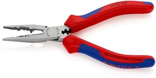 KNIPEX Verdrahtungszange L.160mm 0,5-0,75/1,5/2,5mm² pol.Comfort-Griff KNIPEX