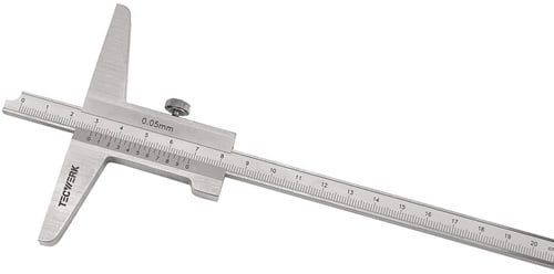 TECWERK Tiefenmessschieber DIN 862 200mm ger.Schiene 10x4,5mm TECWERK