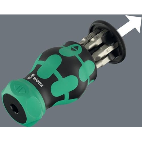 WERA Magazinbithalter KK Stubby Magazin RA 4 6-tlg.Z Schlitz/PH/PZ/4-KT.WERA