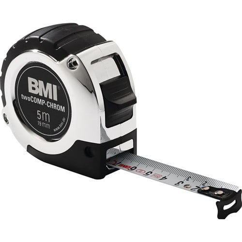 BMI Taschenrollbandmaß chrom L.2m B.16mm mm/mm EG II Ku.Automatic BMI