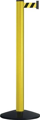 VIA GUIDE Gurtpfosten einfach D70xH1000mm Pfosten rot Gurt rot/weiß VIA GUIDE