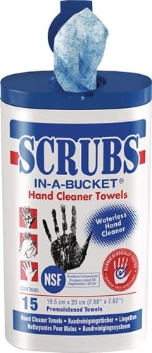 SCRUBS Handreinigungstuch Scrubs hohe Reinigungskraft 15 St.Dose SCRUBS