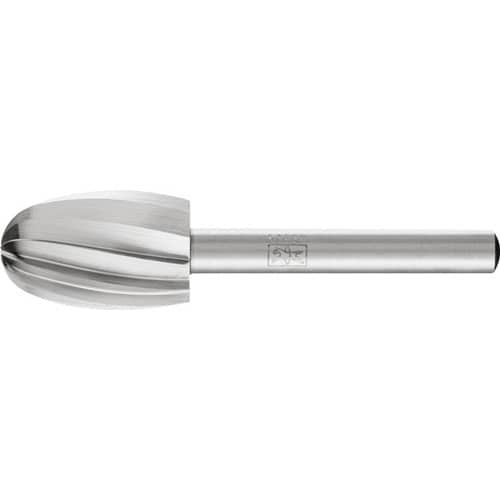 PFERD TOOLS Frässtift O1625 D.16mm Kopf-L.25mm Schaft-D.6mm HSS Verz.ALU PFERD