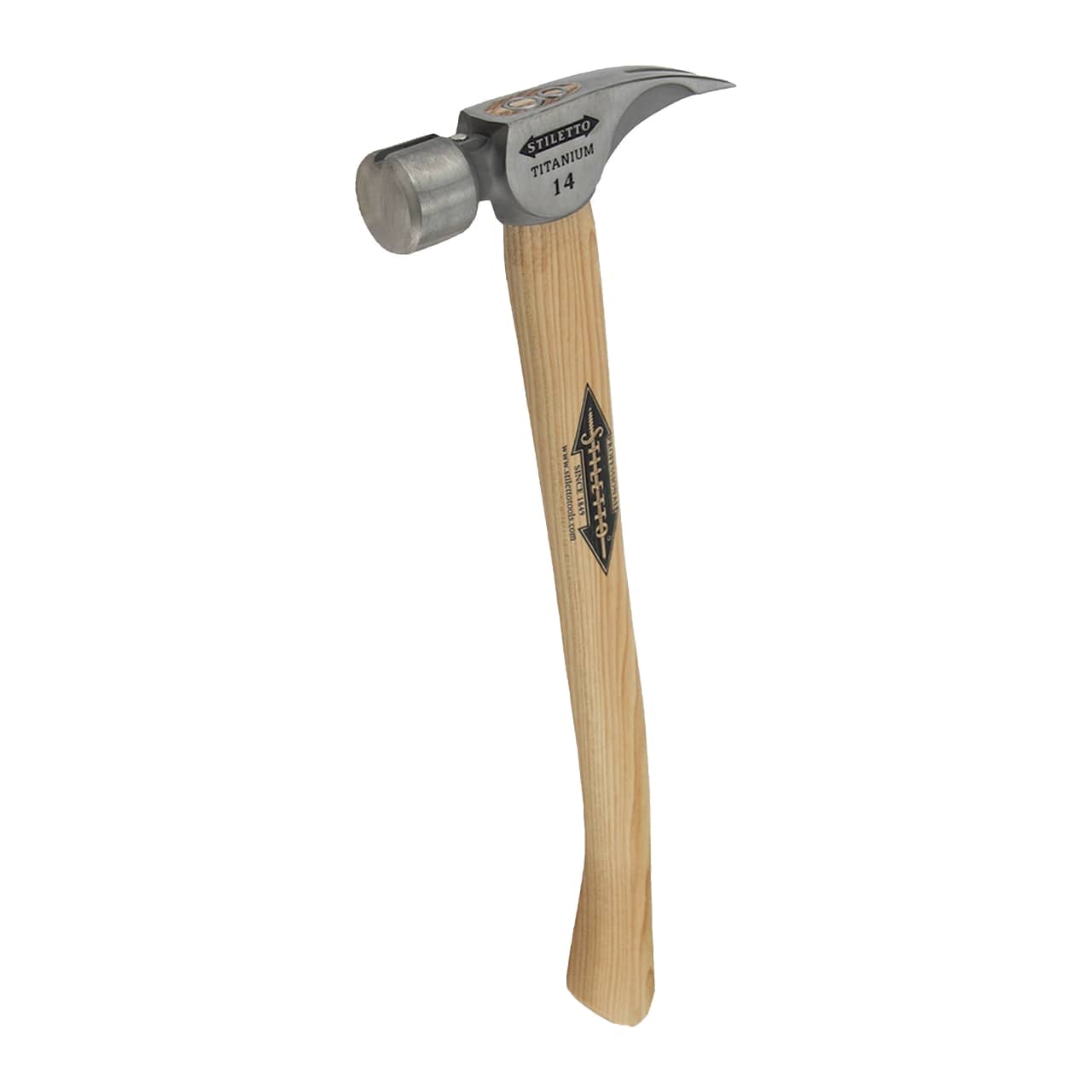 MILWAUKEE Ti14SC-H18, 457 mm lang, glatt Titanhammer m. Hickorystiel Stiletto
