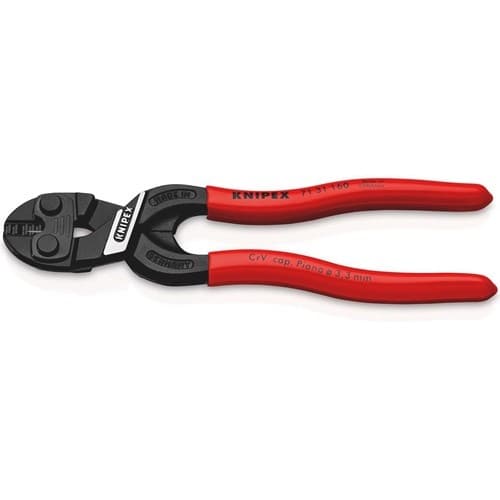KNIPEX Kompaktbolzenschneider CoBolt® L.160mm Ku.-Überzug ger.3,3mm m.Aussparung