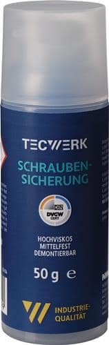 TECWERK Schraubensicherung 50g mf.hv.blau Pumpdosierer TECWERK