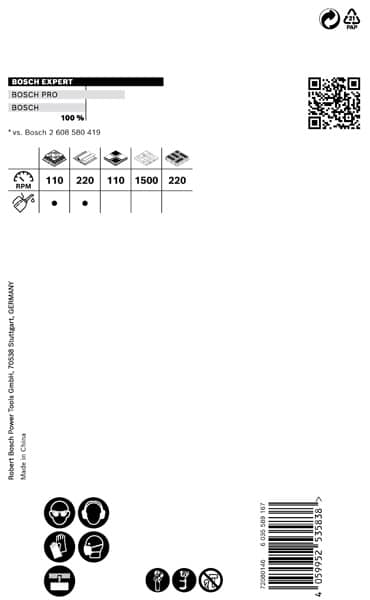 BOSCH EXPERT Tough Material Lochsäge, 80 x 60 mm. Für Dreh- und Schlagbohrer