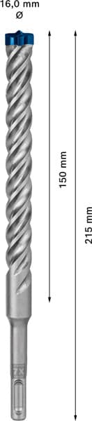 BOSCH EXPERT SDS plus-7X Hammerbohrer, 16 x 150 x 215 mm. Für Bohrhämmer