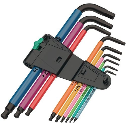 WERA Winkelschraubendrehersatz 950 SPKL/ SM N SB 9-tlg.Ku.-Halter SW 1,5-10mm