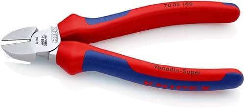 KNIPEX Seitenschneider L.160mm Kopf verchr.Comfort-Griff KNIPEX
