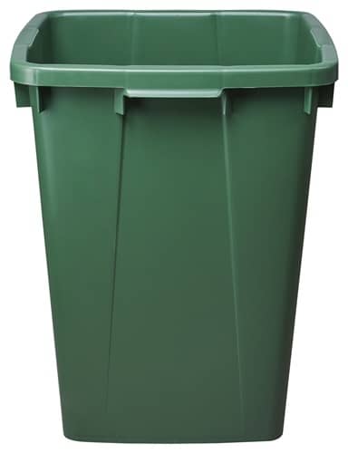 GRAF Abfall- u.Wertstoffsammler 90l H600xB485xT510mm PE grün GRAF