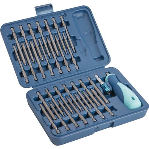 TECWERK Bitsortiment 30-tlg.Schlitz/PH/PZD/TX-BO/6Kt.TECWERK