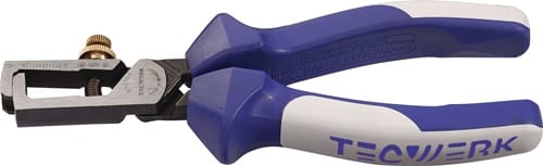 TECWERK Abisolierzange L.160mm pol.Mehrkomp.-Hülle m.Öffnungsf.TECWERK