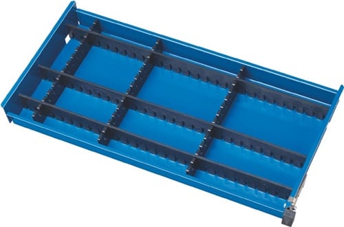 RAU Unterteilungsmat.Front-H.130-260mm 5 Steckleisten