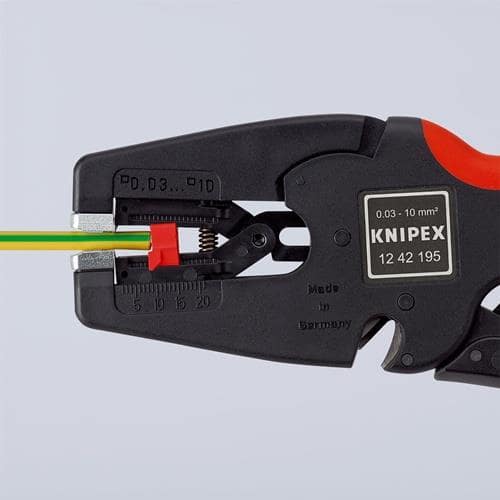 KNIPEX Automatikabisolierzange MultiStrip® 10 L.195mm 0,03-10 (AWG 32-7) mm² KNIPEX