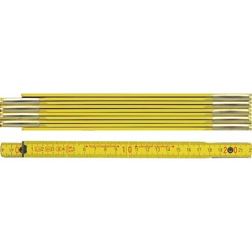BMI Gliedermaßstab L.1m B.16mm mm/cm EG III Buche gelb BMI