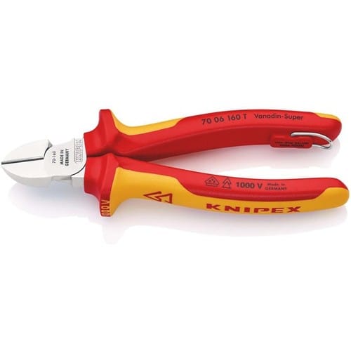 KNIPEX Seitenschneider L.160mm m.Öse VDE Mehrkomp.-Hüllen KNIPEX