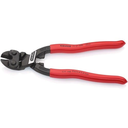 KNIPEX Kompaktbolzenschneider CoBolt® L.200mm Ku.-Überzug 20Grad 3,6mm o.Aussparung