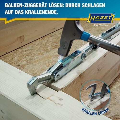 HAZET Zuggerät 1774-1 Spann-W.115mm Gesamt-B.440mm HAZET