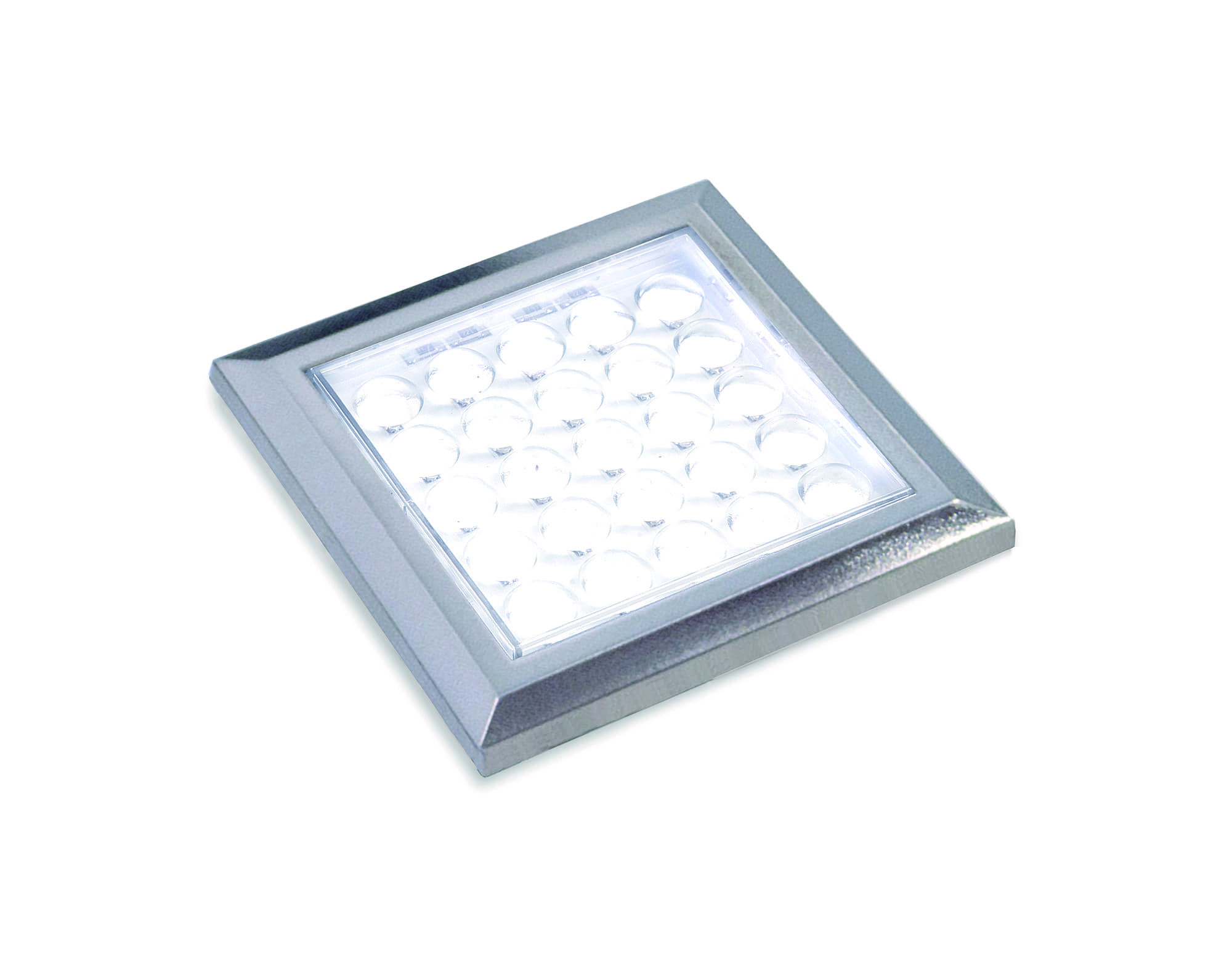 L&S Anbauleuchte Matrix 12VDC 2W, Emotion, edelstahl/alu