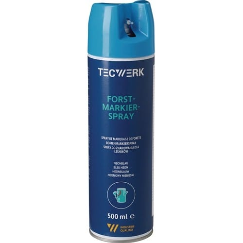 TECWERK Forstmarkierspray neonblau 500ml Spraydose TECWERK