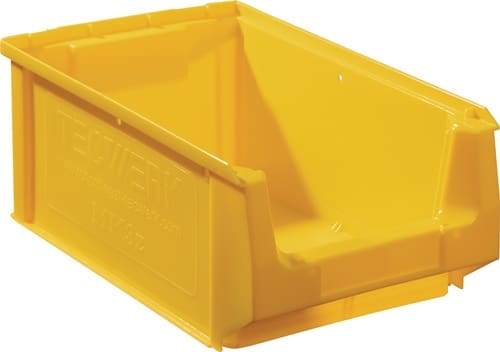 TECWERK Sichtlagerkasten L350/300xB210xH140mm PE gelb TECWERK
