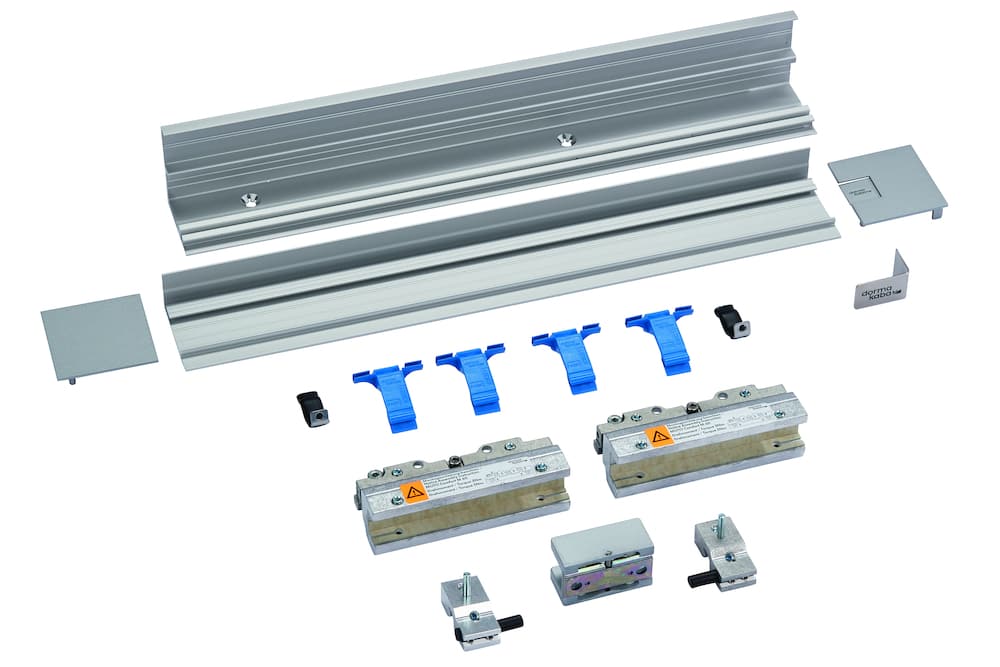 DORMA GLAS Schiebetürbeschlag MUTO COMFORT M 60, Deckenmontage, Aluminium
